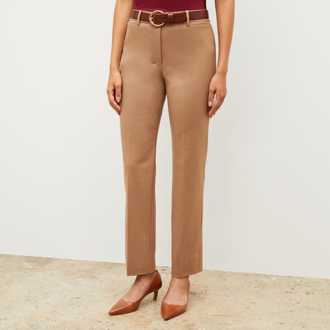 Women's Wool Blend Straight-Leg Pants | Nordstrom