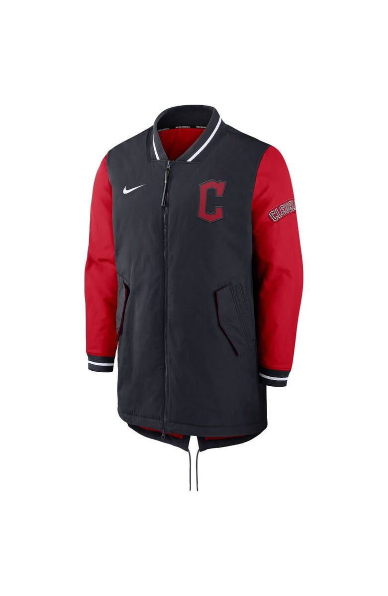 Nike Men's Nike Navy/Red Cleveland Guardians Authentic Collection Dugout Performance Full-Zip Jacket, Alternate, color, 