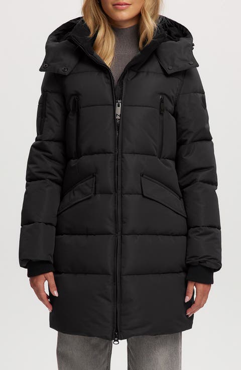 Addie Water Resistant Quilted Hooded Parka