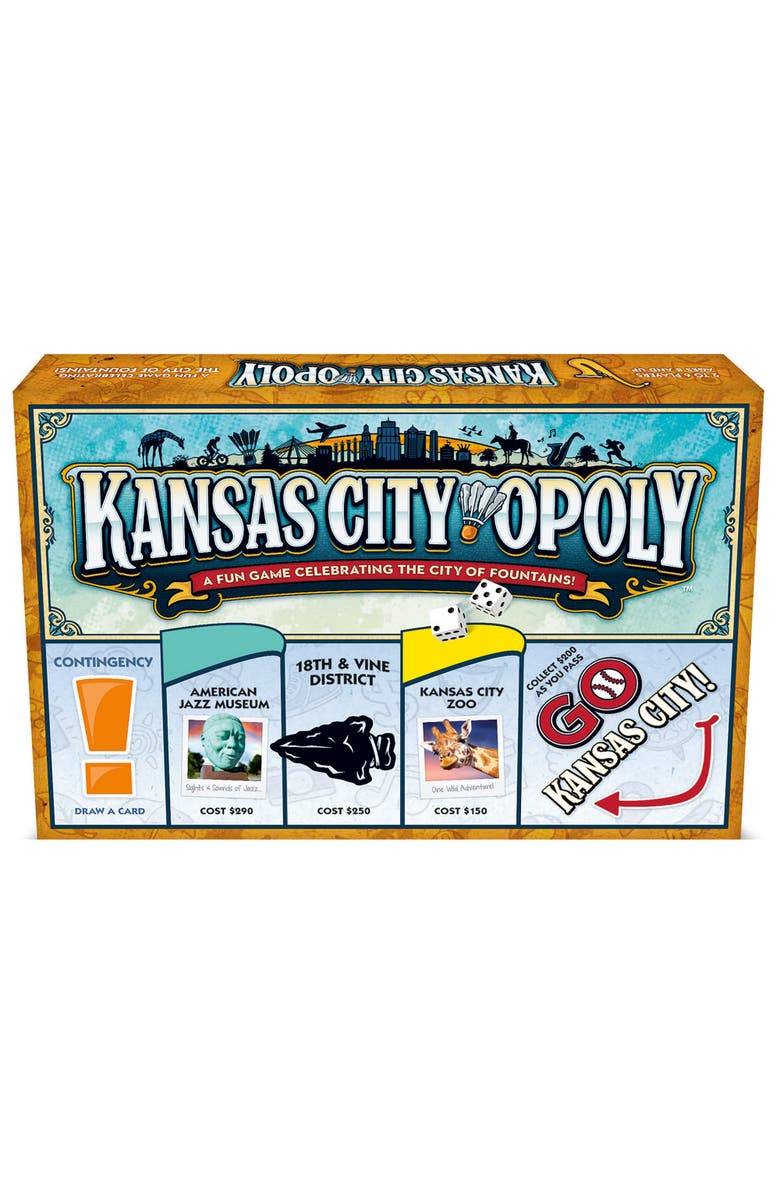 Late for the Sky Kansas Cityopoly Family Board Game, Ages 8+, Alternate, color, Multicolored