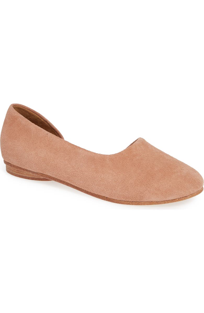 Huma Blanco Posy Half d'Orsay Flat, Main, color,