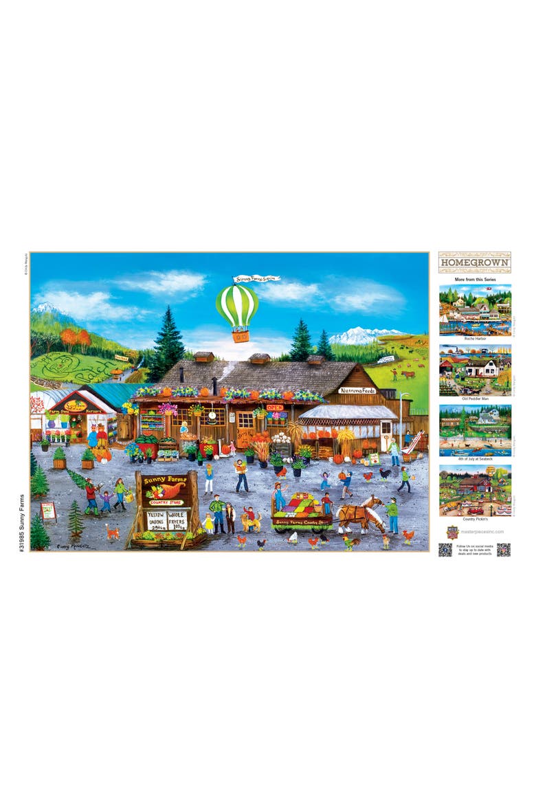 Sunny Farms 750 Piece Jigsaw Puzzle, Alternate, color, Multicolor