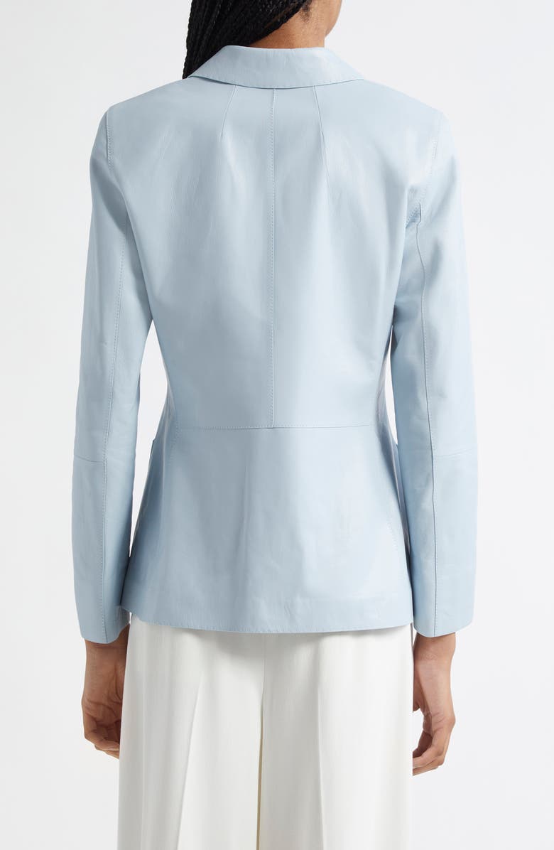 Lafayette 148 New York Lambskin Leather Blazer, Alternate, color,