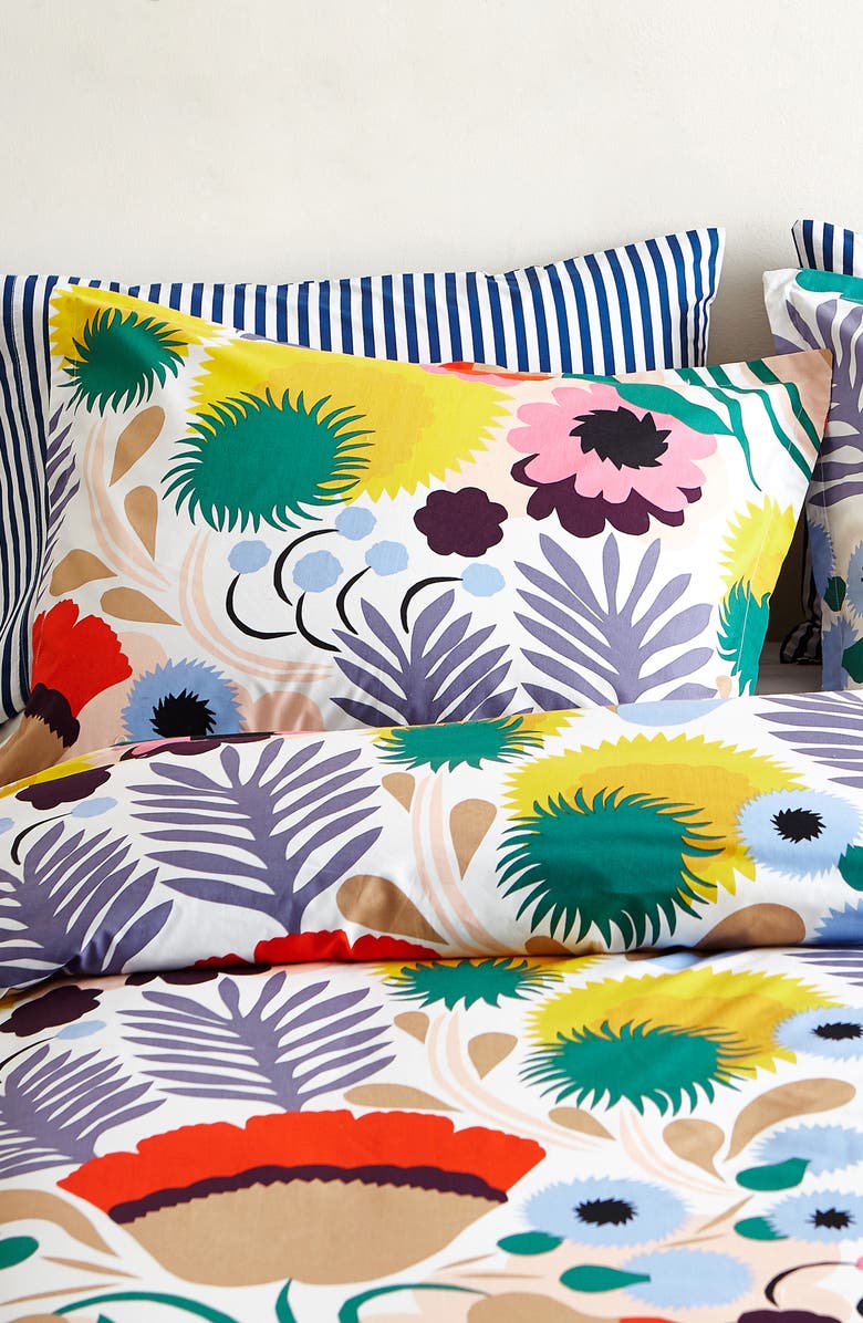 Marimekko Ojakellukka Duvet Cover & Sham Set, Alternate, color,