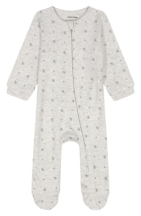 Print Zip Footie (Baby)