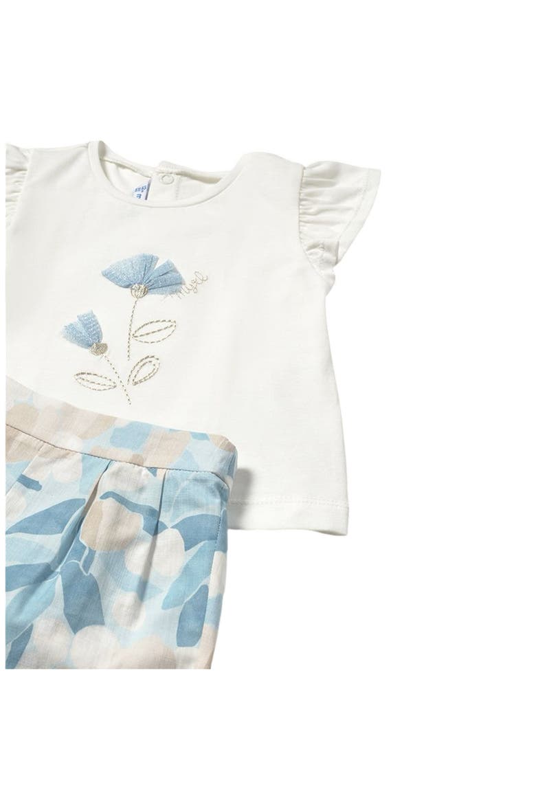 Floral Bermudas Set, Alternate, color, Sky