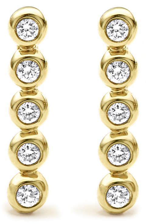 KSL Diamond Bar Stud Earrings