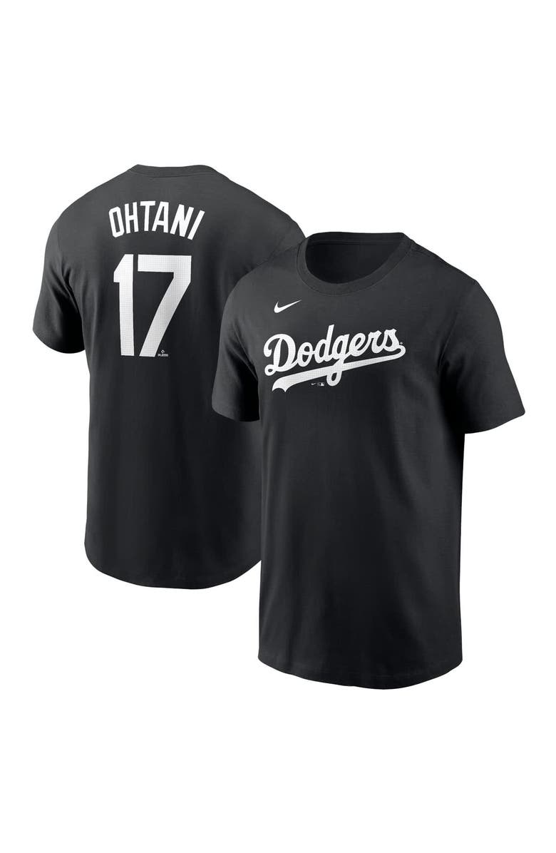 Nike Men's Nike Shohei Ohtani Black Los Angeles Dodgers 2024 Fuse Name & Number T-Shirt, Main, color, Black