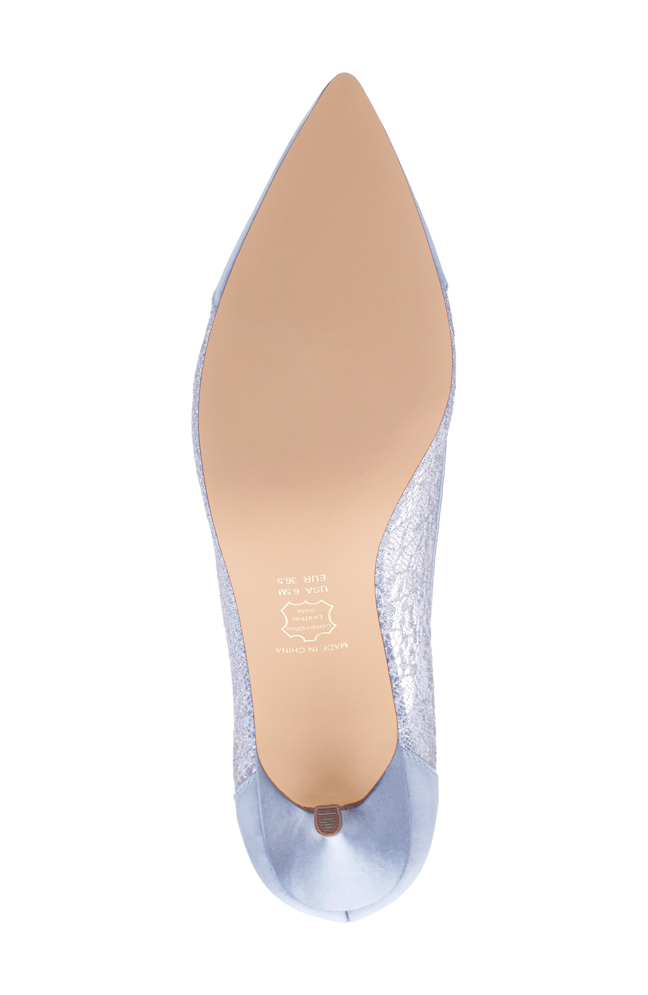 Bence Pointed Cap Toe Pump, Alternate, color, ICY BLUE