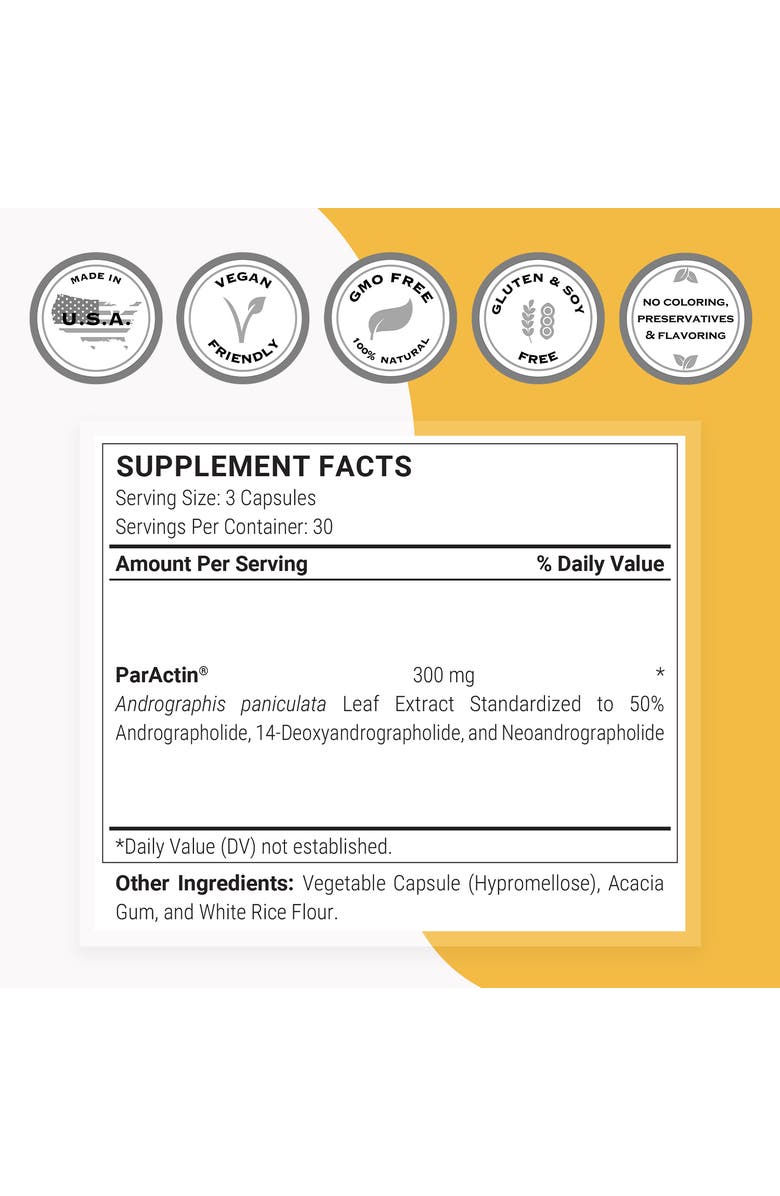 SuperSmart ParActin Supplement 300mg, Alternate, color, NO COLOR