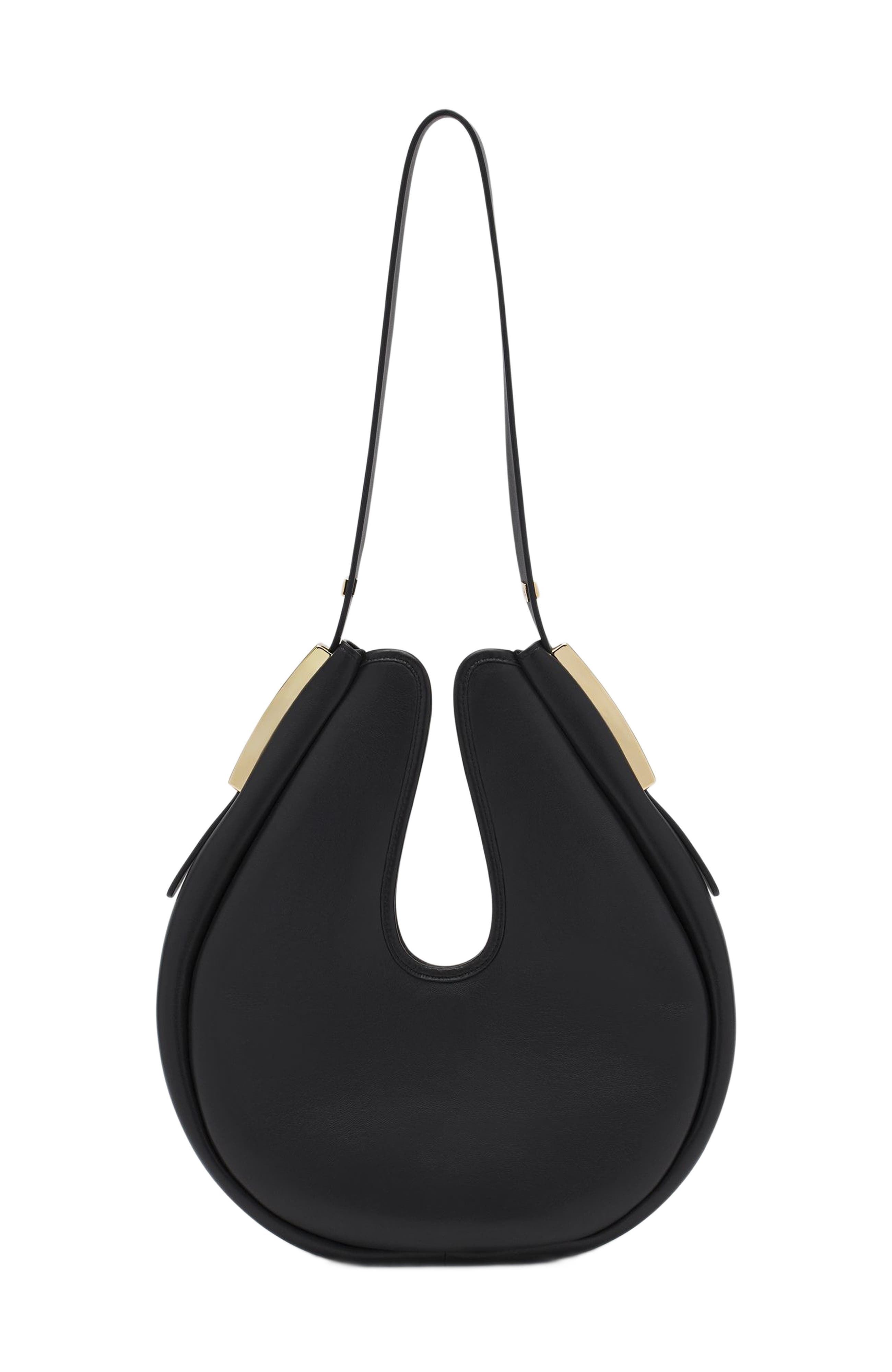 Lanvin Hobo Cymbal Leather Bag, Alternate, color, 