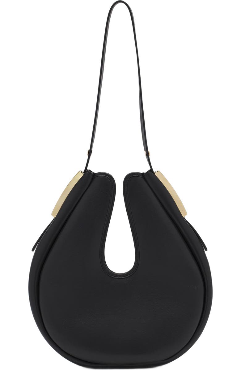Lanvin Hobo Cymbal Leather Bag, Alternate, color,