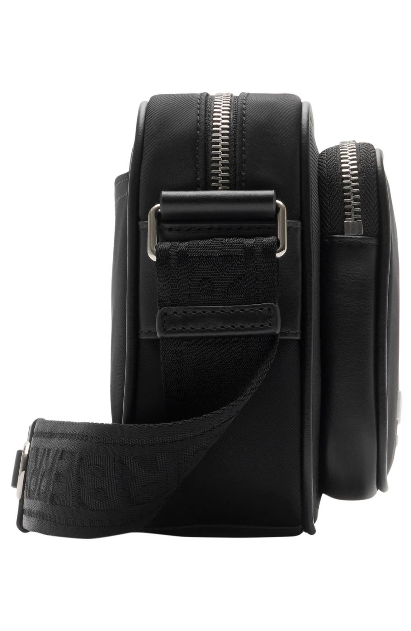 Burberry Paddy Nylon Crossbody Bag, Alternate, color, Black