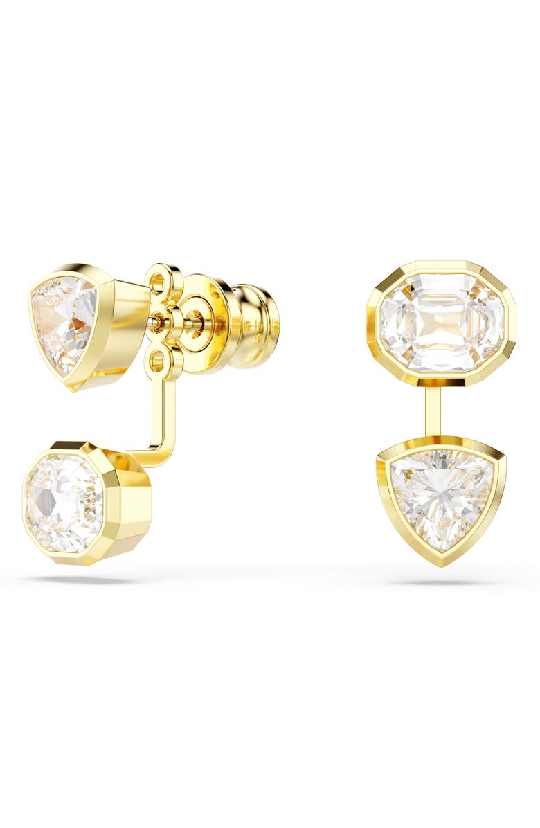 Swarovski Imber Zirconia Jacket Earrings, Main, color, White/ Gold