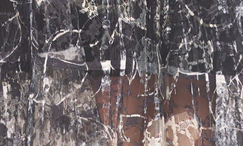 Komarov Lace Overlay Cocktail Dress In Gray