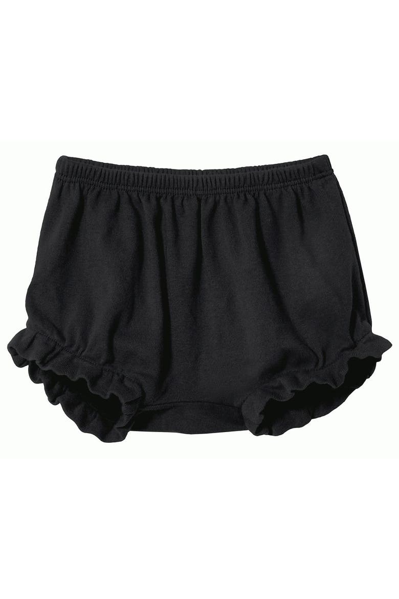 Baby Girls Soft 100% Cotton Bloomer Diaper Cover, Main, color, Black