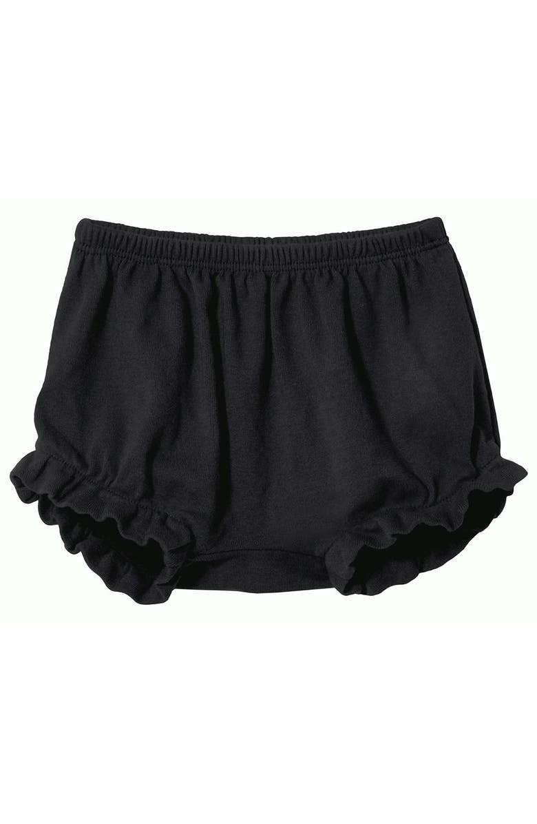 CITY THREADS Girls Soft Cotton Bloomer Diaper Cover, Main, color, Black