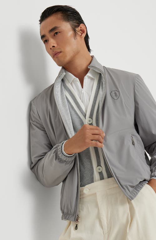 Brunello Cucinelli Reversible Jacket In Gray