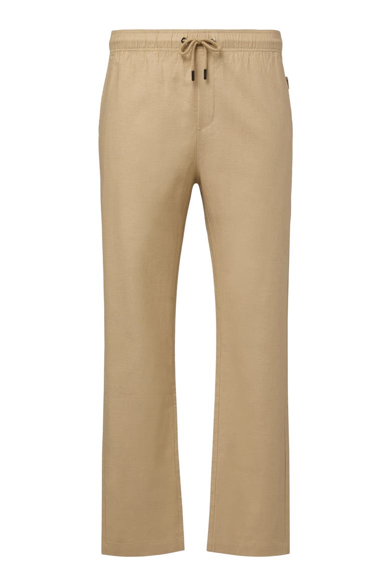 Stretch Linen Pull-on Pant, Main, color, SAND