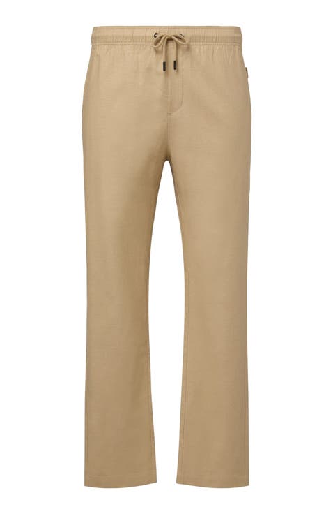 Stretch Linen Pull-on Pant