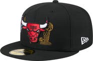 New Era Men's New Era Black Chicago Bulls State Stitch 59FIFTY Fitted Hat