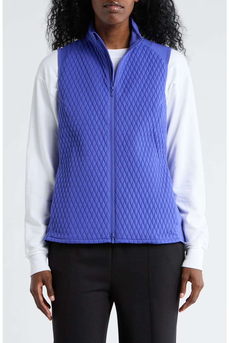 Fuse Mini Diamond Quilt Vest, Main, color, PACIFIC BLUE