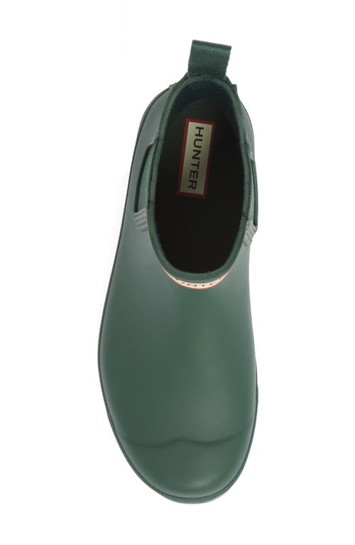 Hunter Original Waterproof Chelsea Rain Boot In Green