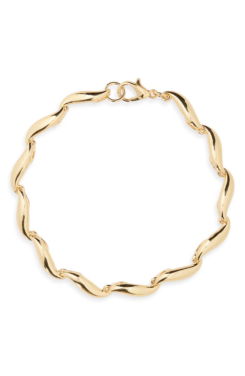 ARGENTO VIVO Spiral Chain Bracelet, Main, color, Gold