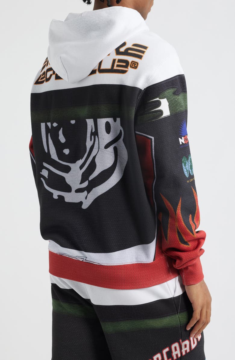 Billionaire Boys Club Mercer Street Cotton Graphic Hoodie, Alternate, color, White