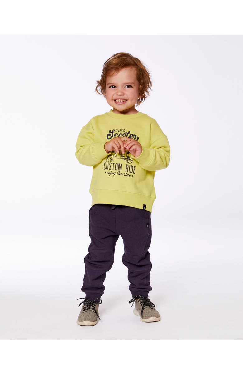 Deux par Deux Baby Boy's Jogger Sweatpants Dark Gray, Alternate, color,