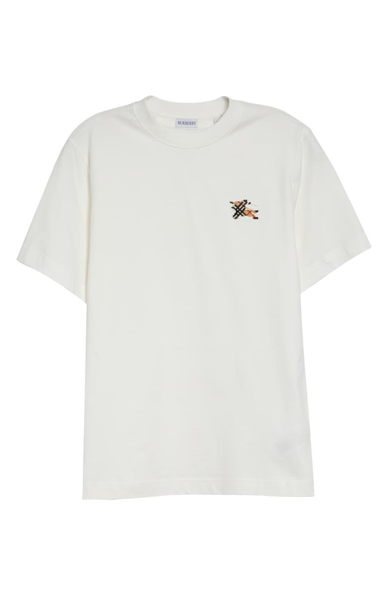 Burberry Seth Slim Fit EKD Embroidered T-Shirt, Main, color, Chalk