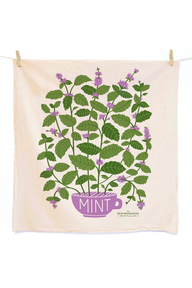 Fresh Herbs- Dish Towel Set of 2, Alternate, color, Green