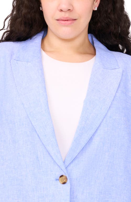 HALOGENR HALOGEN(R) ONE-BUTTON LINEN BLEND BLAZER 