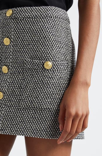 Zander Button Front Miniskirt