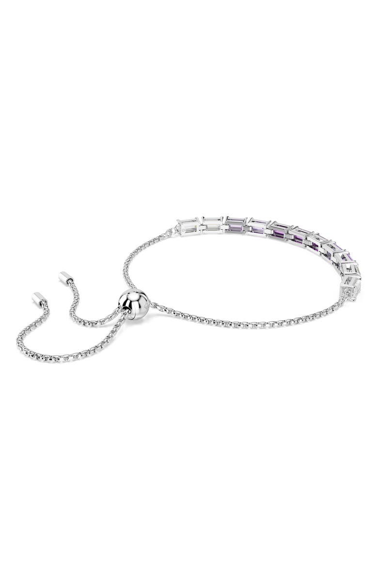 Swarovski Matrix Slider Bracelet, Alternate, color, Purple
