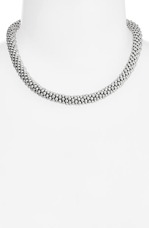 Child Of Wild Yara Beaded Necklace In Silver