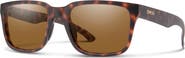 Smith Headliner 55mm Polarized Rectangle Sunglasses