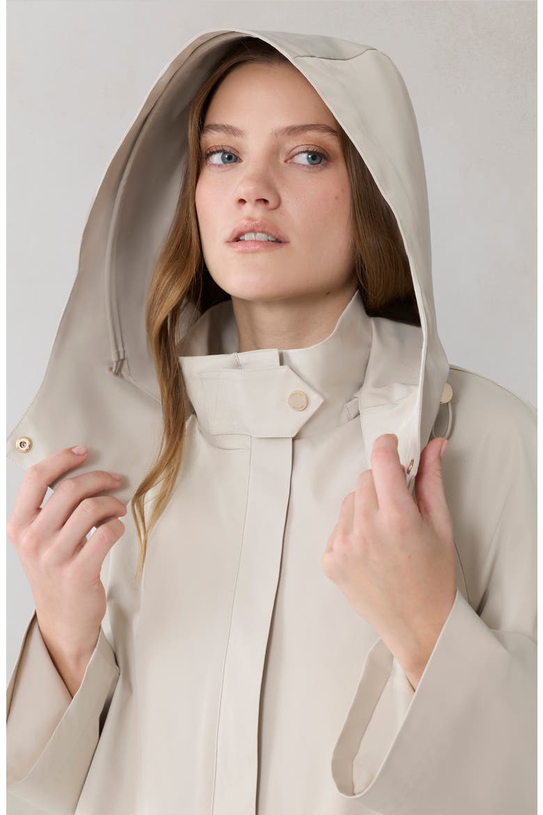 Nalani Waterproof Swing Coat, Alternate, color, LIGHT OAK