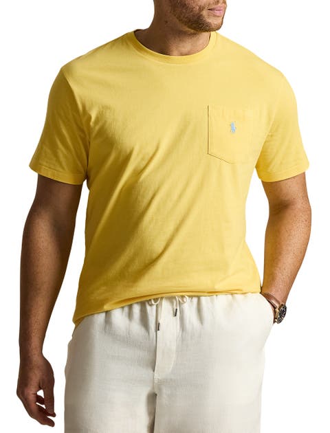 Big & Tall Classic Fit Jersey Crewneck Pocket Tee