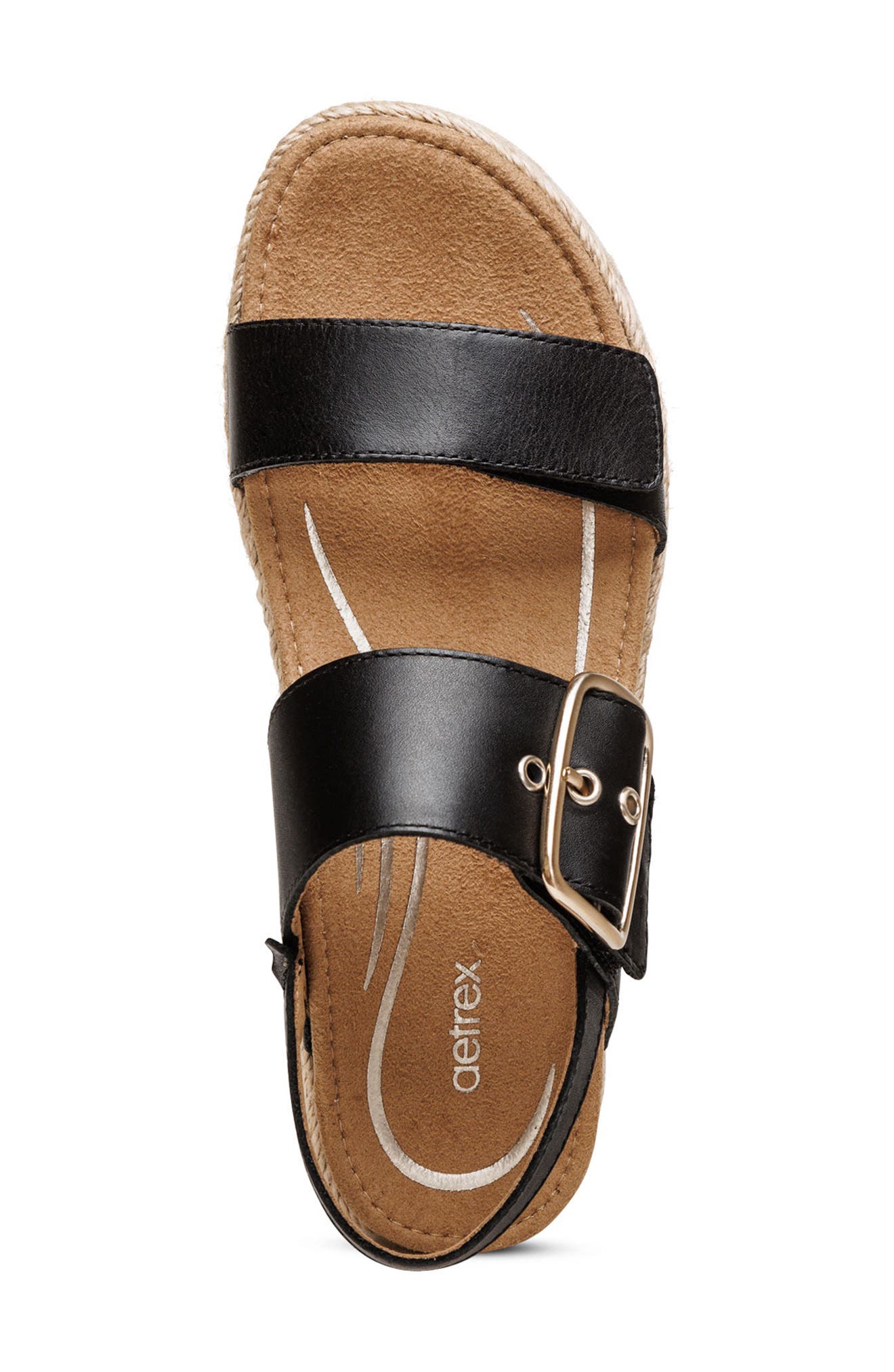 Aetrex Vania Platform Sandal, Alternate, color, 