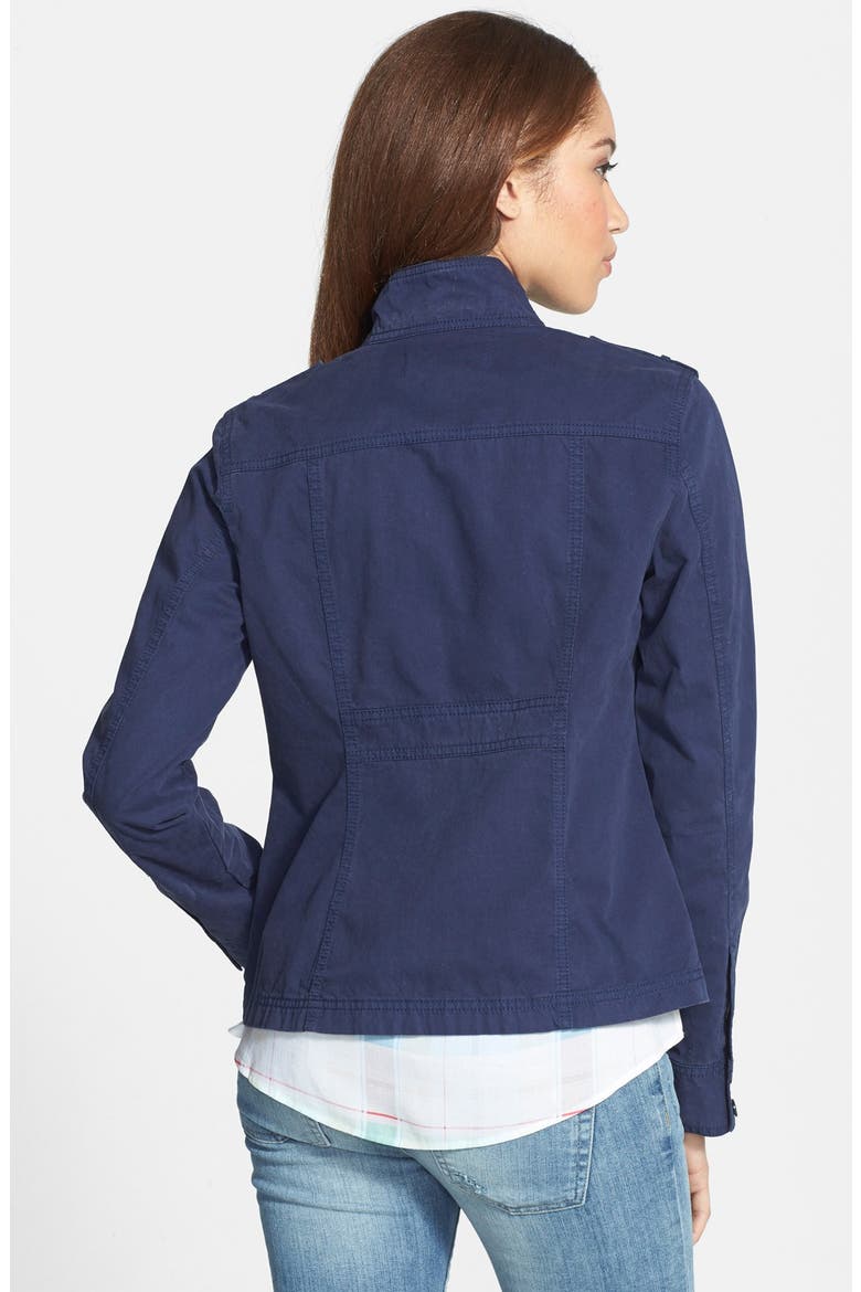 Front Zip Field Jacket, Alternate, color, NAVY PEACOAT