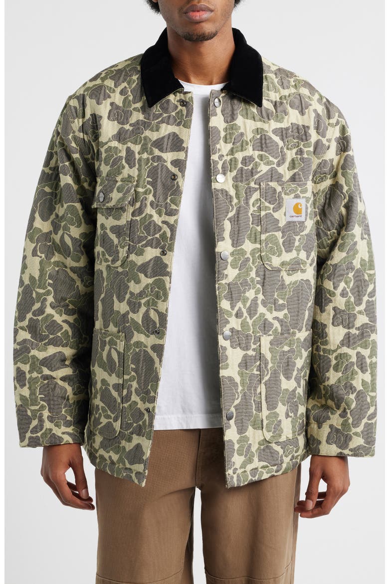 carhartt state coat カモ柄 Carhartt Work In Progress Camo Tapestry Chore Coat (Men) | Nordstrom