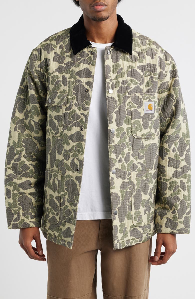 Carhartt Work In Progress Camo Tapestry Chore Coat, Main, color, Camo Duck