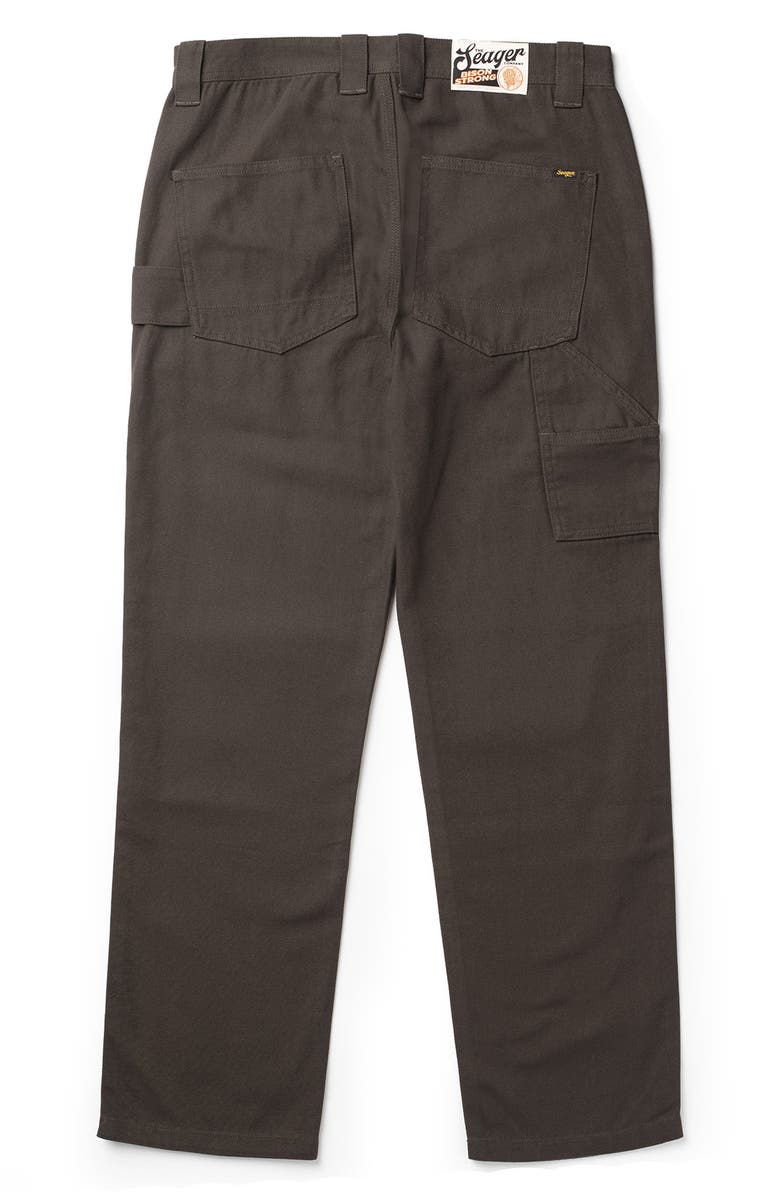 Seager Co Bison Cotton Canvas Carpenter Pants, Alternate, color, Darkwood