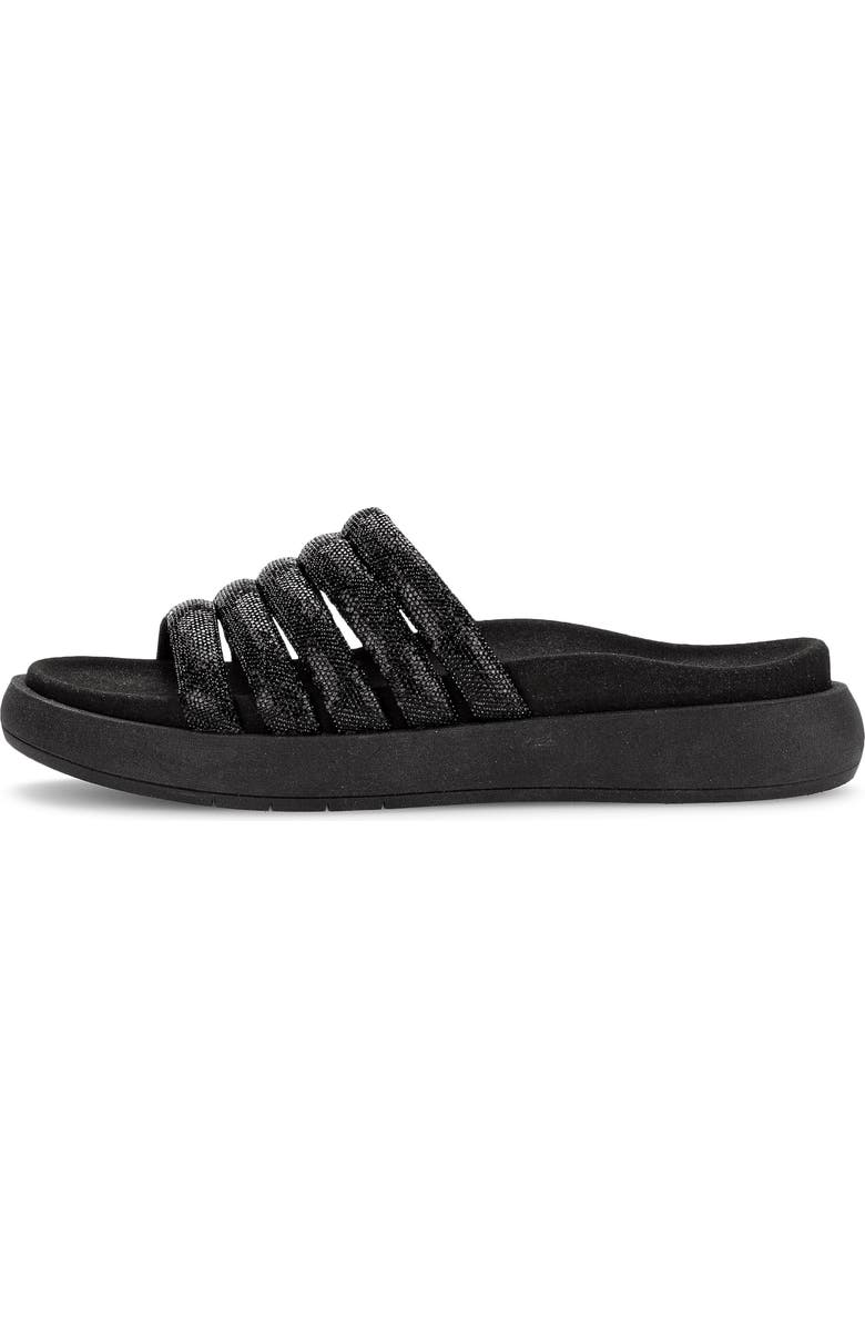Gabor Strappy Slide Sandal, Alternate, color, Black