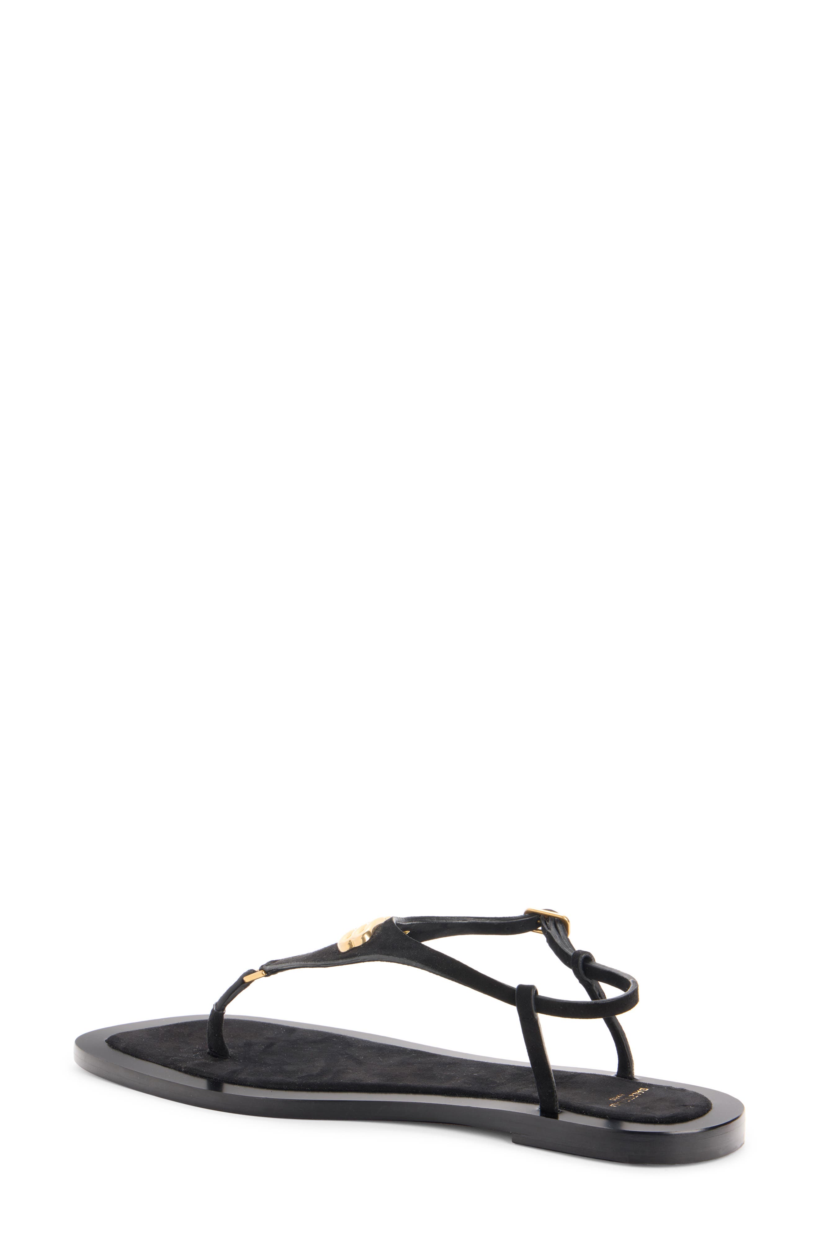 Balenciaga Riva Thong Sandal, Alternate, color, Black
