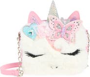 OMG Accessories Kids' Gwen Faux Fur Crossbody Bag