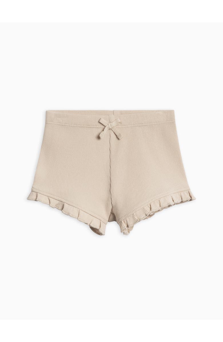 Colored Organics Organic Lydia Ribbed Shorts, Main, color, Oat