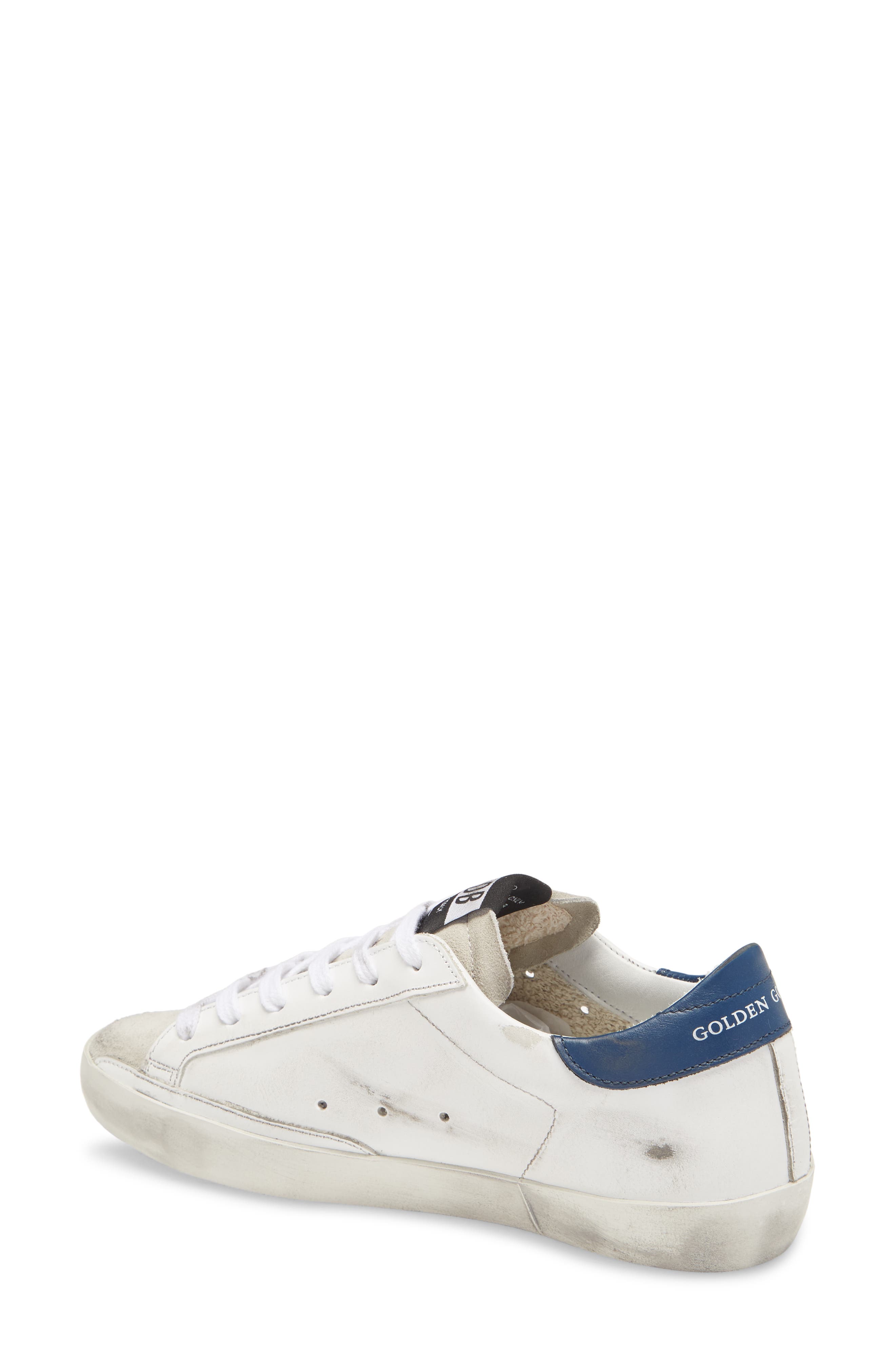 Super-Star Low Top Sneaker (Nordstrom Exclusive), Alternate, color, WHITE/ ICE/ BLACK/ NAVY