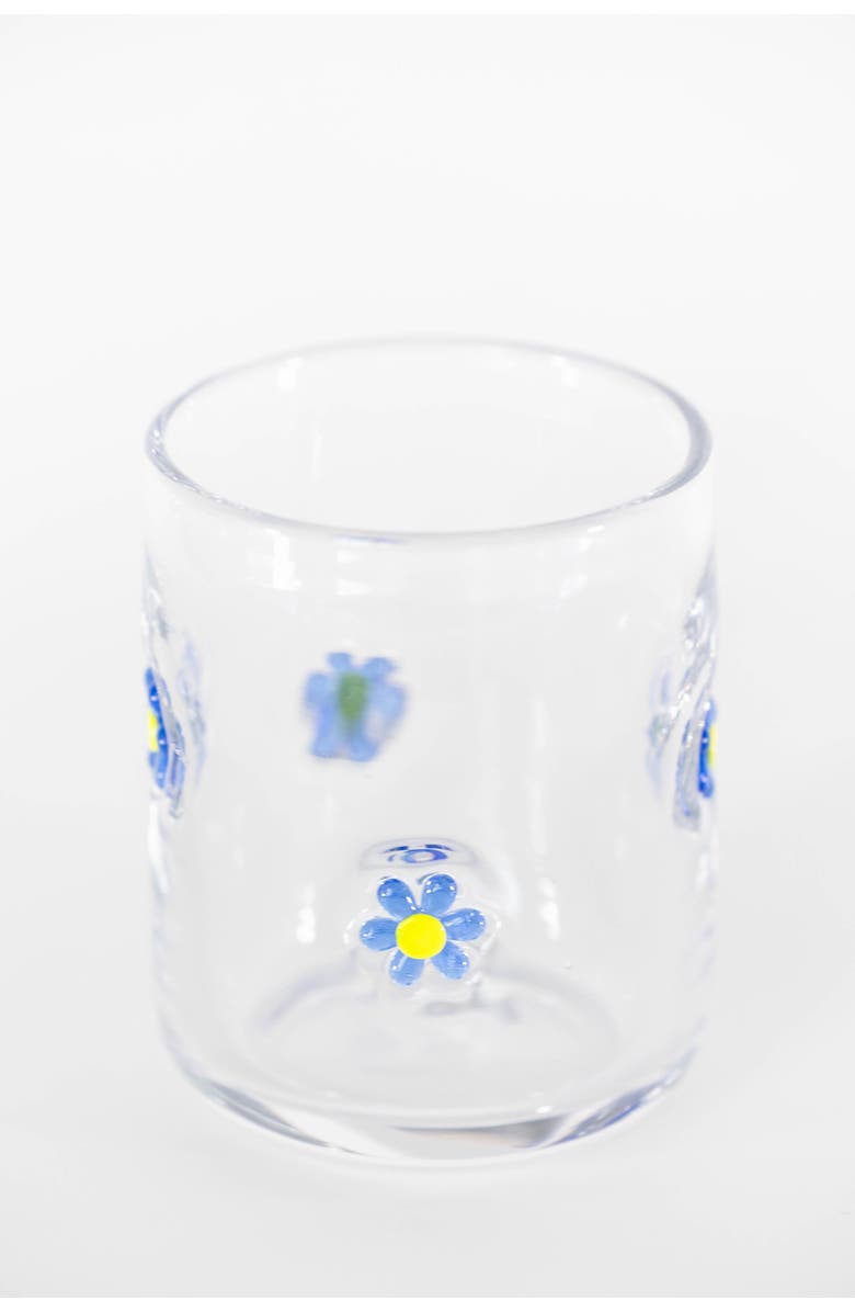 Jeanne Fitz Assorted Flowers Icon Glasses, Set of 4, Alternate, color, Multi